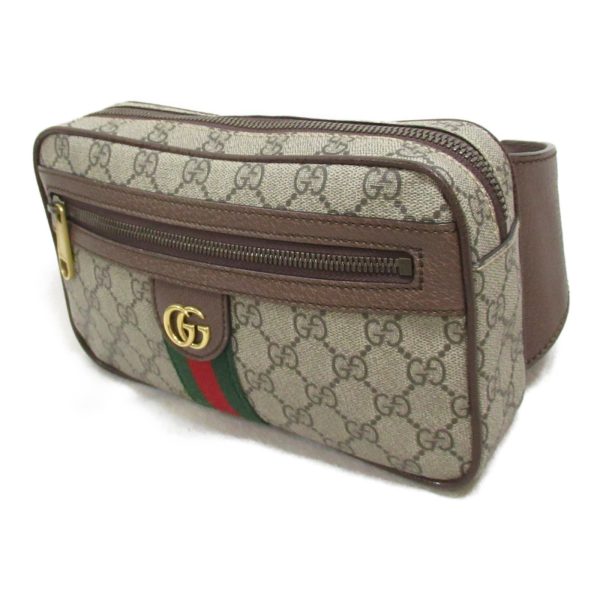 2101217882163 4 Gucci GG Supreme Waist Bag PVC Coated Canvas Brown