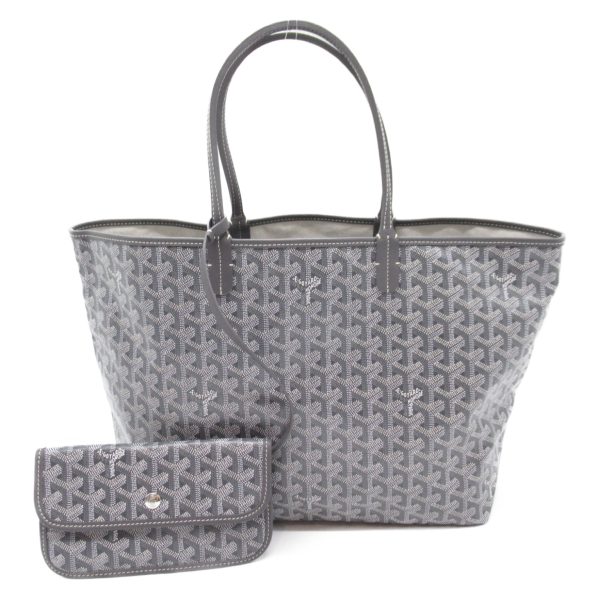 2101217882408 1 Goyard Saint Louis PM Tote Bag Canvas Gray