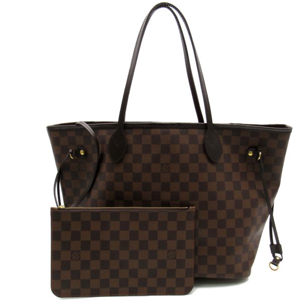 2101217883993 4 Louis Vuitton Neverfull MM Tote Bag Brown