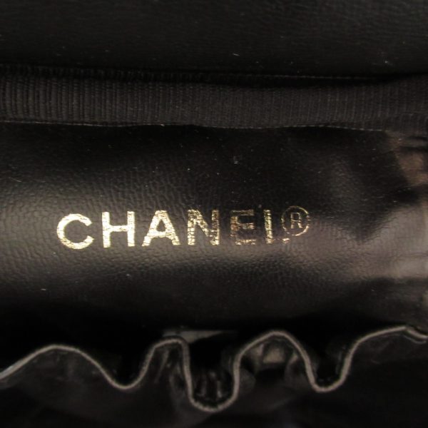 2101217884266 10 Chanel Vertical Vanity Handbag Caviar Skin Black Black