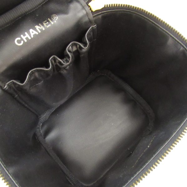 2101217884266 9 Chanel Vertical Vanity Handbag Caviar Skin Black Black