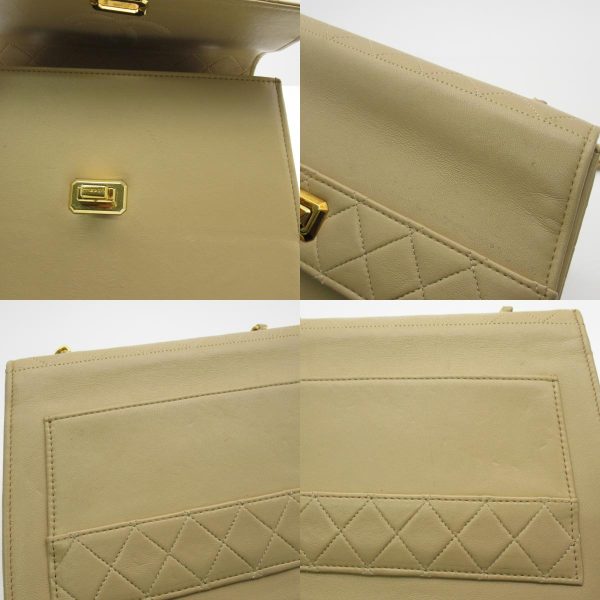 2101217887946 17c Chanel Chain Shoulder Bag Leather Beige