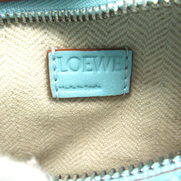 2101217893404 8 Loewe Puzzle Bag Nano Shoulder Bag Leather Series Blue