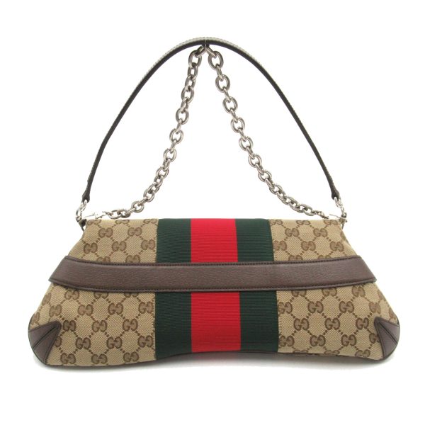 2101217894821 2 Gucci Horsebit Chain Medium Shoulder Bag Canvas Beige