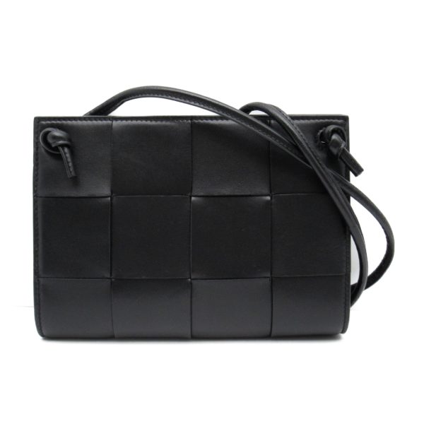 2101217896894 1 Bottega Veneta Shoulder Bag Leather Black Series