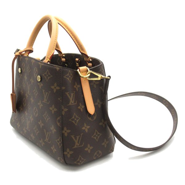 2101217898522 3 Louis Vuitton Montaigne BB Tote Bag Brown