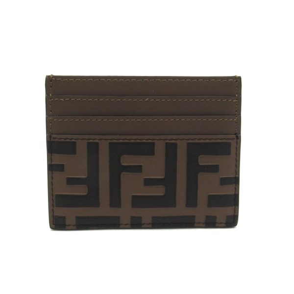 2101217900355 1 Fendi Card Case Leather Brown