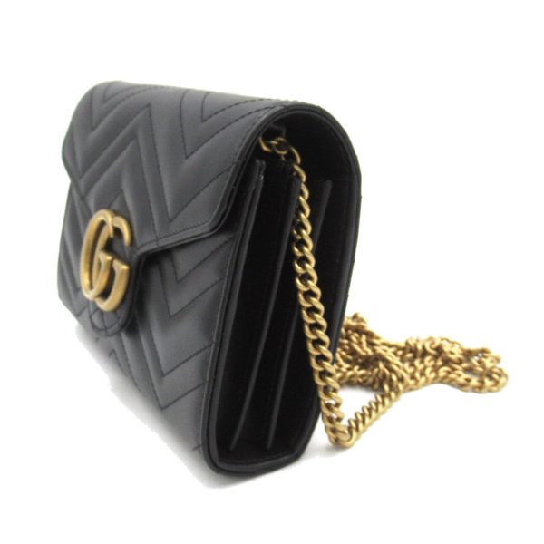 2101217902526 3 Gucci GG Marmont Quilted Mini Shoulder Bag Leather Black