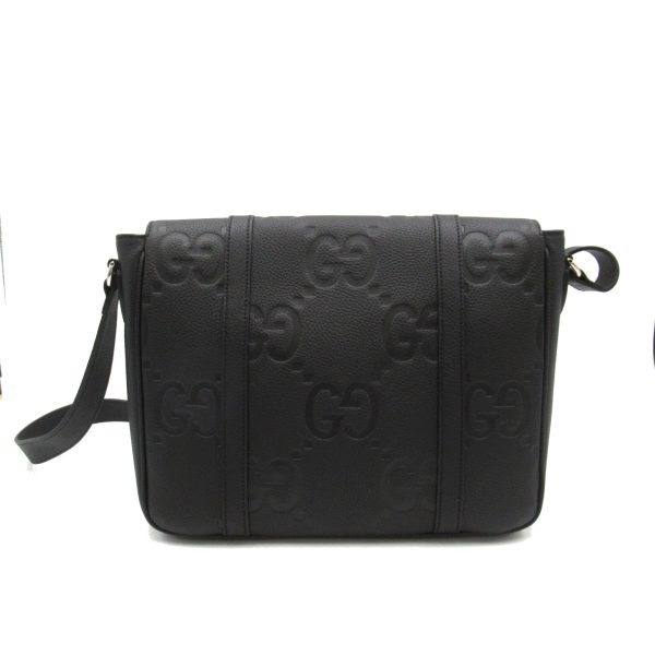 2101217902724 2 Gucci Jumbo GG Medium Messenger Bag Leather Black