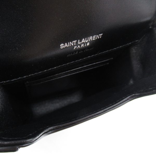 2101217905473 2 Saint Laurent Leather Shoulder Bag Black