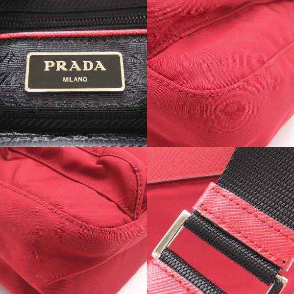 2101217905701 10c Prada Shoulder Bag Nylon Red Black