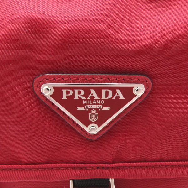 2101217905701 7 Prada Shoulder Bag Nylon Red Black