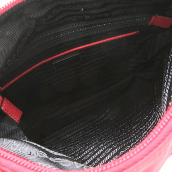 2101217905701 8 Prada Shoulder Bag Nylon Red Black