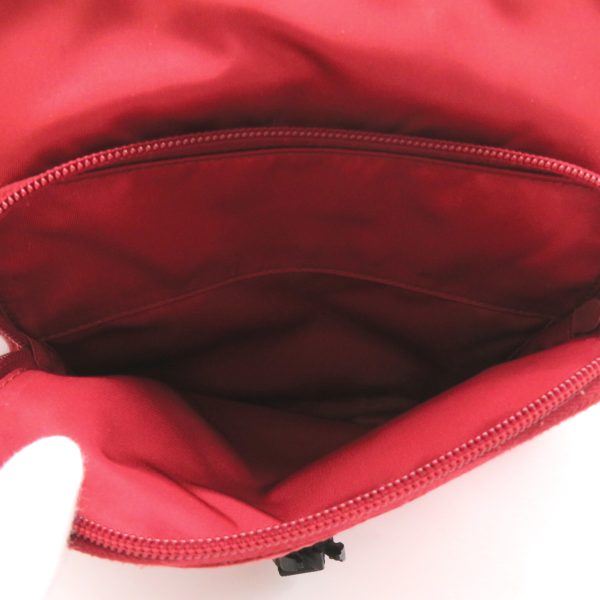 2101217905701 9 Prada Shoulder Bag Nylon Red Black