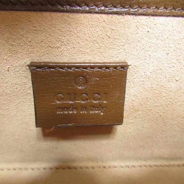 2101217908481 10 GUCCI Horsebit 1955 PVC Shoulder Bag Beige