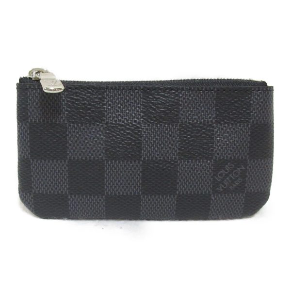 2101217913508 2 Louis Vuitton Pochette Clerk Key Coin Case Black