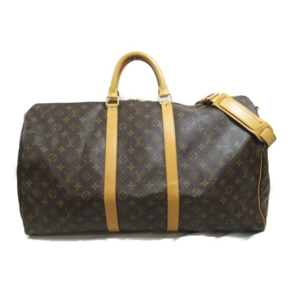 2101217913522 2 Louis Vuitton Keepall Bandouliere 55 Boston Brown