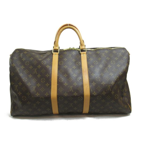 2101217913522 3 Louis Vuitton Keepall Bandouliere 55 Boston Brown