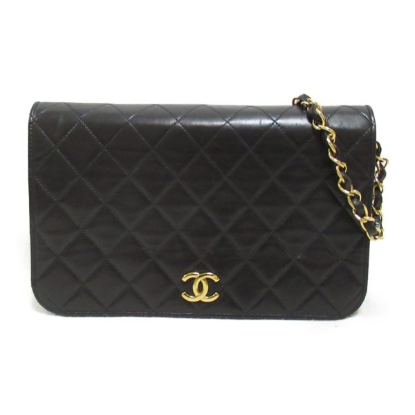 2101217918510 2 Chanel Matelasse Push Lock Chain Lambskin Shoulder Bag Black