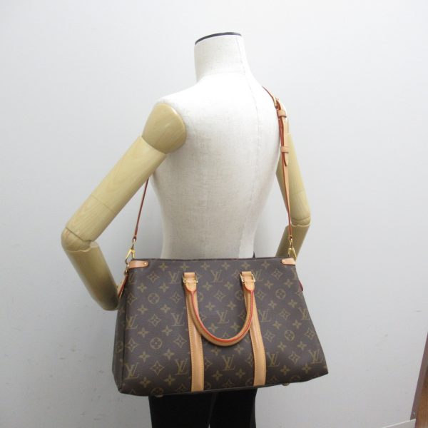 2101217927864 Louis Vuitton Soufflo MM 2way Shoulder Bag Brown