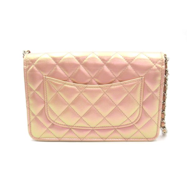 2101217956208 2 Chanel Matelasse Chain Wallet Shoulder Bag Leather Pink