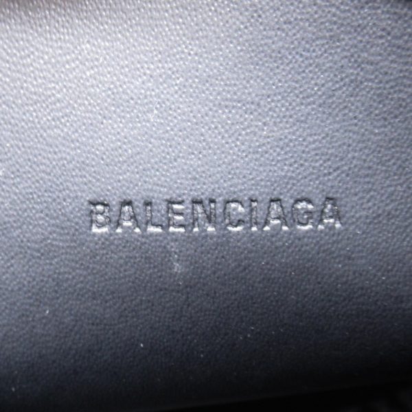 2101217956987 3 Balenciaga Hour Glass 2way Shoulder Bag Leather Black