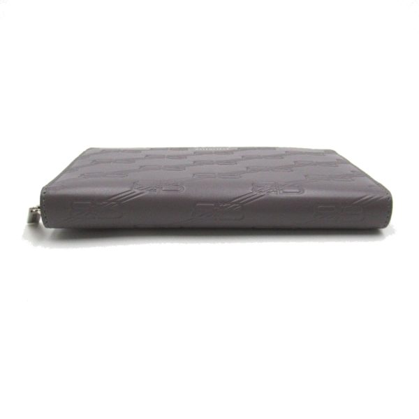 2101217961189 4 Balenciaga Round Long Wallet Leather Gray Brown