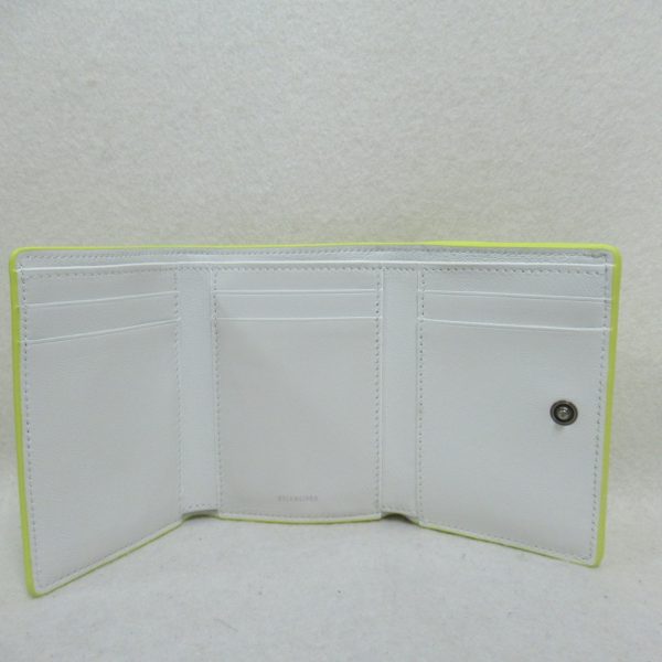 2101217961301 4 Balenciaga Trifold Wallet Calf Yellow