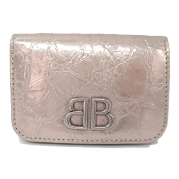 2101217961370 2 Balenciaga Trifold Wallet Lambskin Beige Stone White