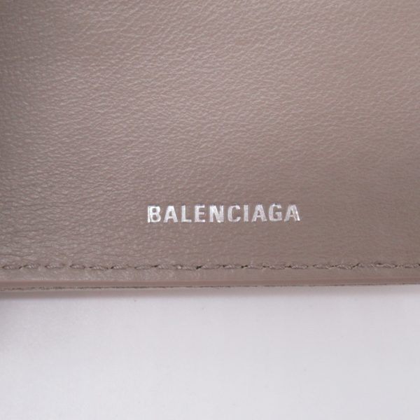 2101217961370 7 Balenciaga Trifold Wallet Lambskin Beige Stone White