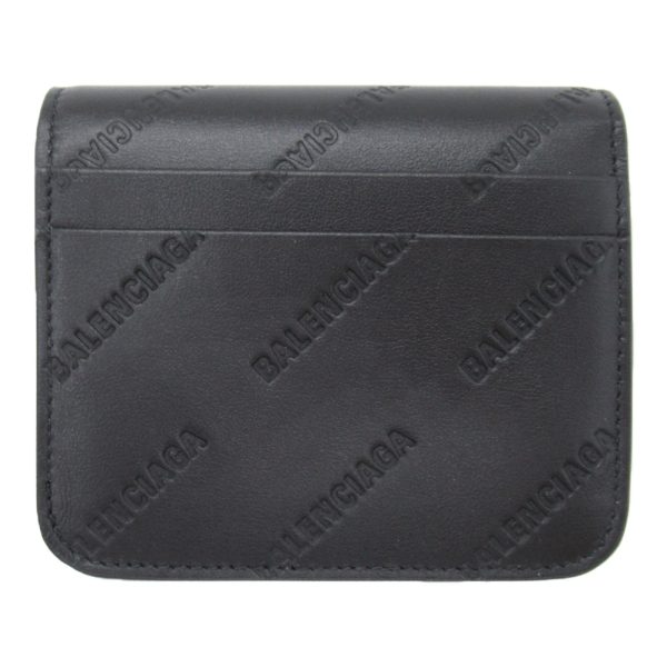 2101217961448 3 Balenciaga Bifold Wallet Leather Black