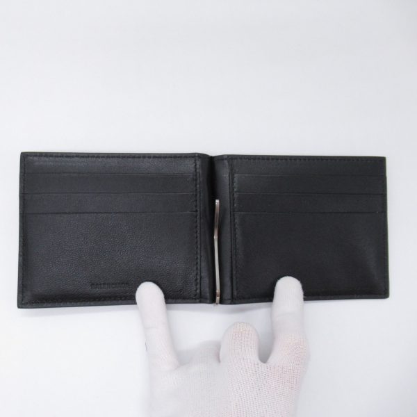 2101217961530 6 Balenciaga Bifold Wallet Leather Black