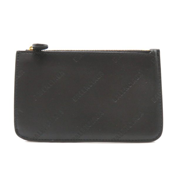 2101217961639 1 Balenciaga Cash Long Coin Card Holder Leather Black