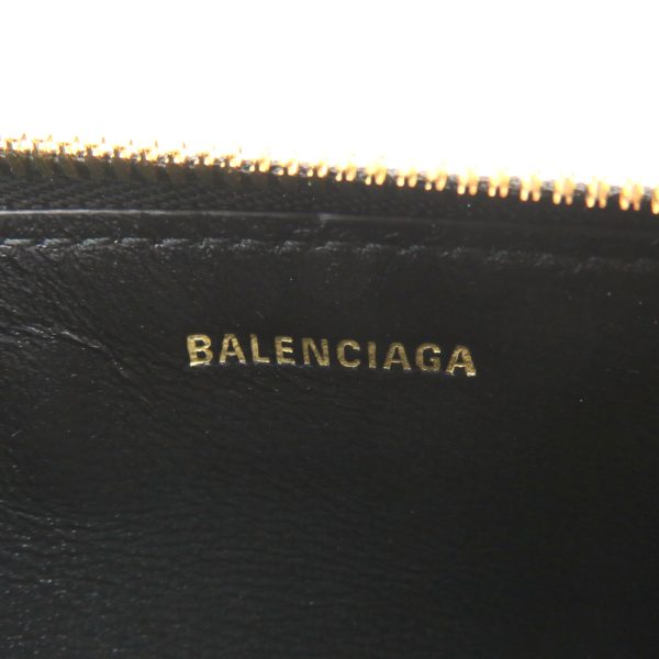 2101217961639 6 Balenciaga Cash Long Coin Card Holder Leather Black