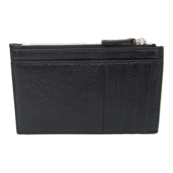 2101217961660 3 Balenciaga Card Case Leather Black