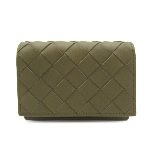 2101217964388 1 Bottega Veneta Card Case Accessory Calf Cowhide Khaki