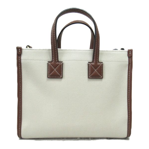 2101217964845 3 Burberry Canvas Leather Shoulder Bag White