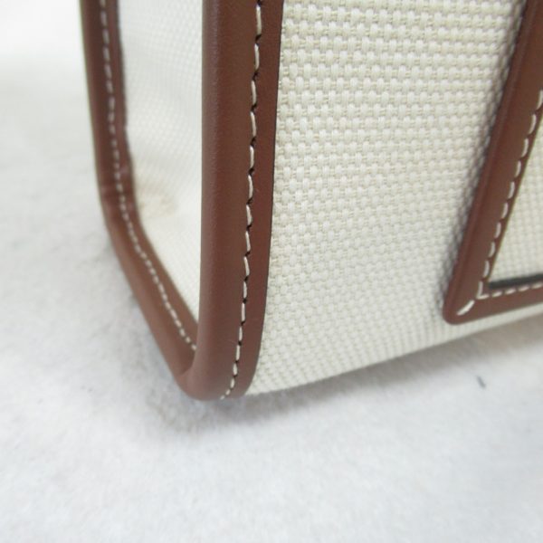 2101217964845 7 Burberry Canvas Leather Shoulder Bag White