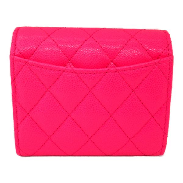 2101217973243 3 Chanel Matelasse Trifold Wallet Caviar Skin Pink