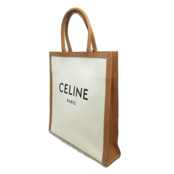 2101217974509 4 Celine Vertical Coverage Tote Bag Leather Canvas Natural