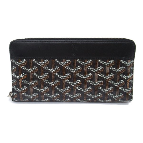 2101217975315 2 Goyard Round Long Wallet Canvas Black