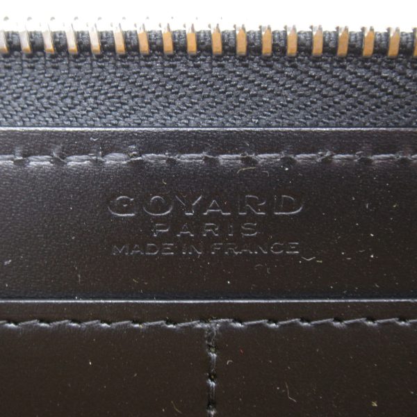 2101217975315 7 Goyard Round Long Wallet Canvas Black