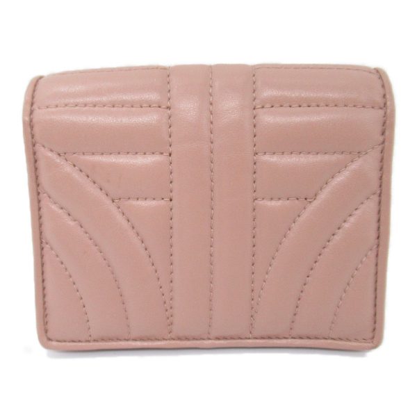 2101217976077 3 Prada Bifold Wallet in Leather Pink Beige