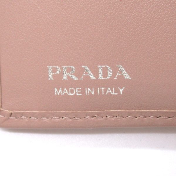 2101217976077 7 Prada Bifold Wallet in Leather Pink Beige