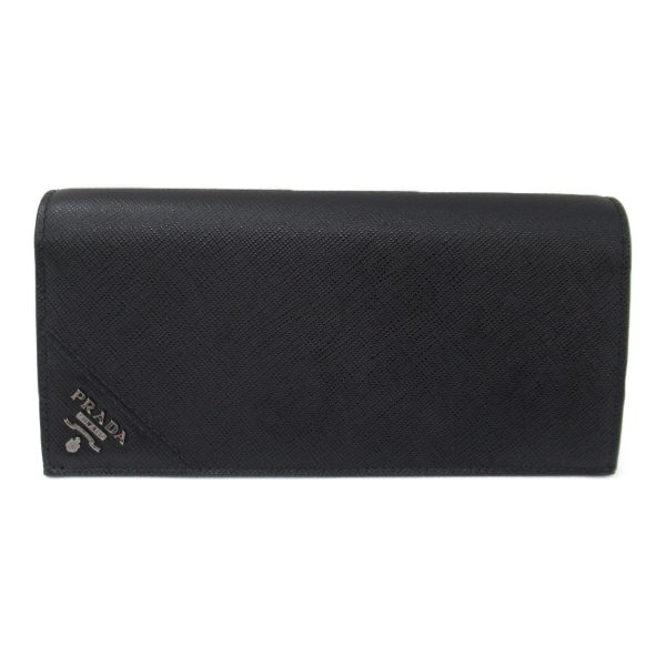 2101217978156 2 Prada Bifold Long Wallet in Saffiano Leather Black