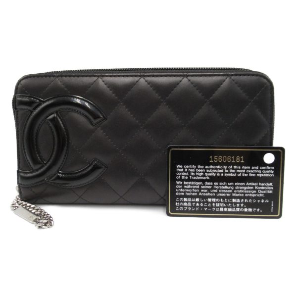 2101217978170 7 Chanel Cambon Round Wallet Black