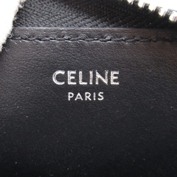 2101217978309 3 Celine Coin Case Wallet Leather Black Silver