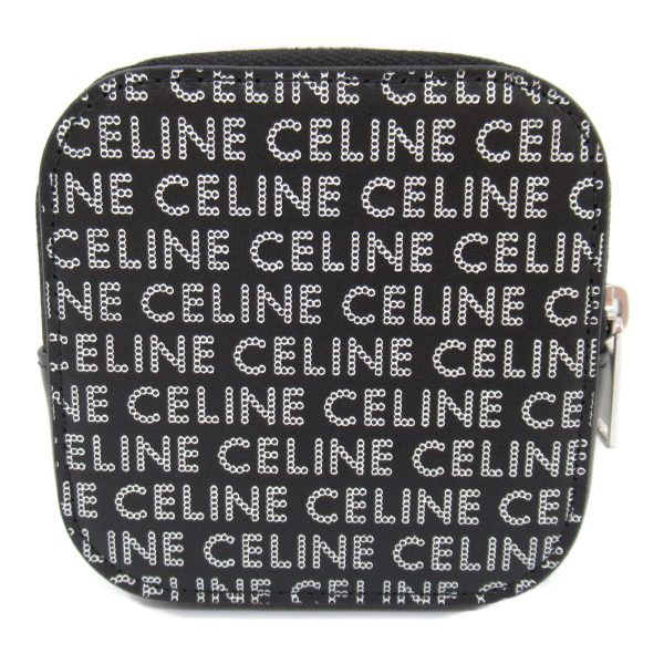 2101217978309 5 Celine Coin Case Wallet Leather Black Silver