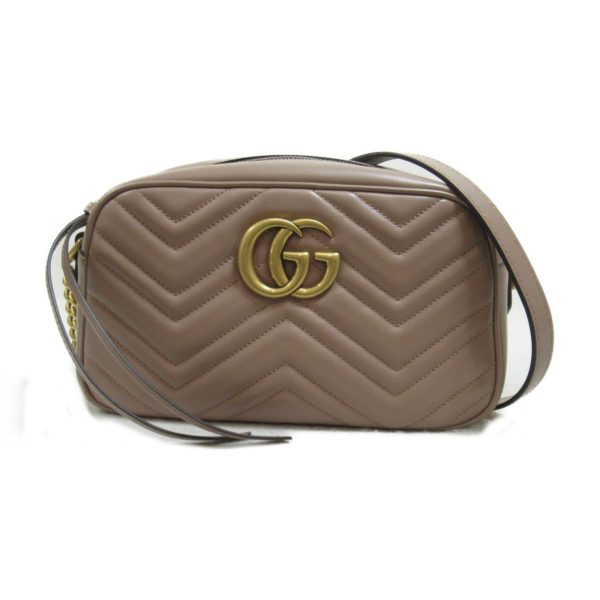 2101217979832 2 Gucci GG Marmont Shoulder Bag Leather Beige