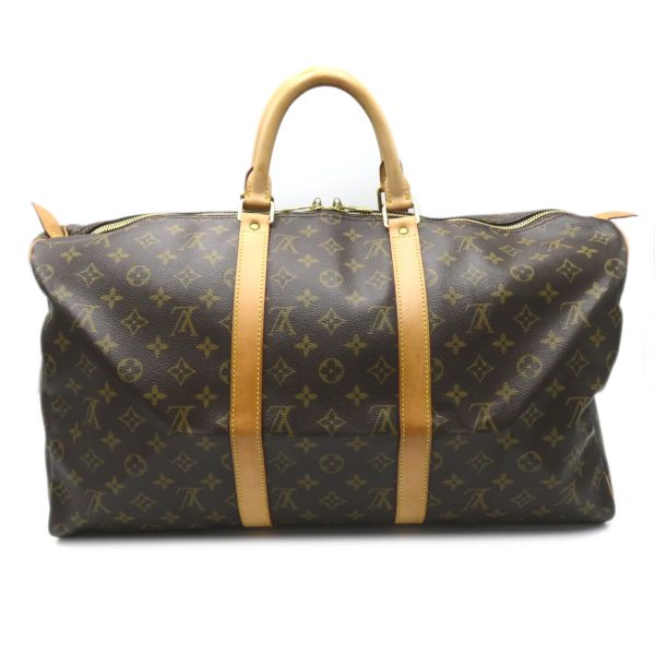 2101217980982 2 Louis Vuitton Keepall 50 Boston Bag Monogram Brown